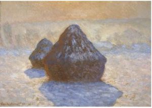 Claude Monet, Covoni, effetto di neve, 1891
